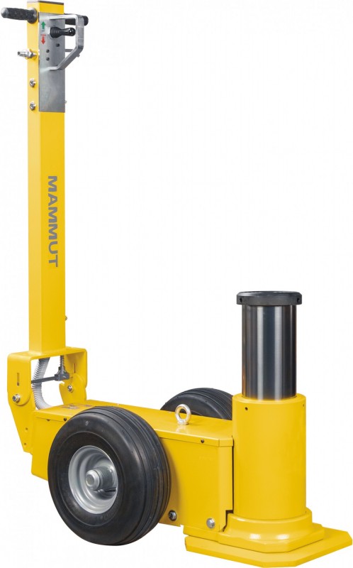 Подкатной пневмогидравлический домкрат Мамонт 100-40; г/п 100т.; 398-90 мм