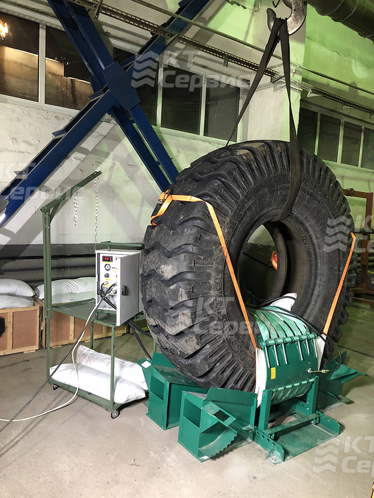 Вулканизационный пресс Модель 63 для ремонта крупногабаритных шин от 49 до 63 дюймов методом горячей вулканизации