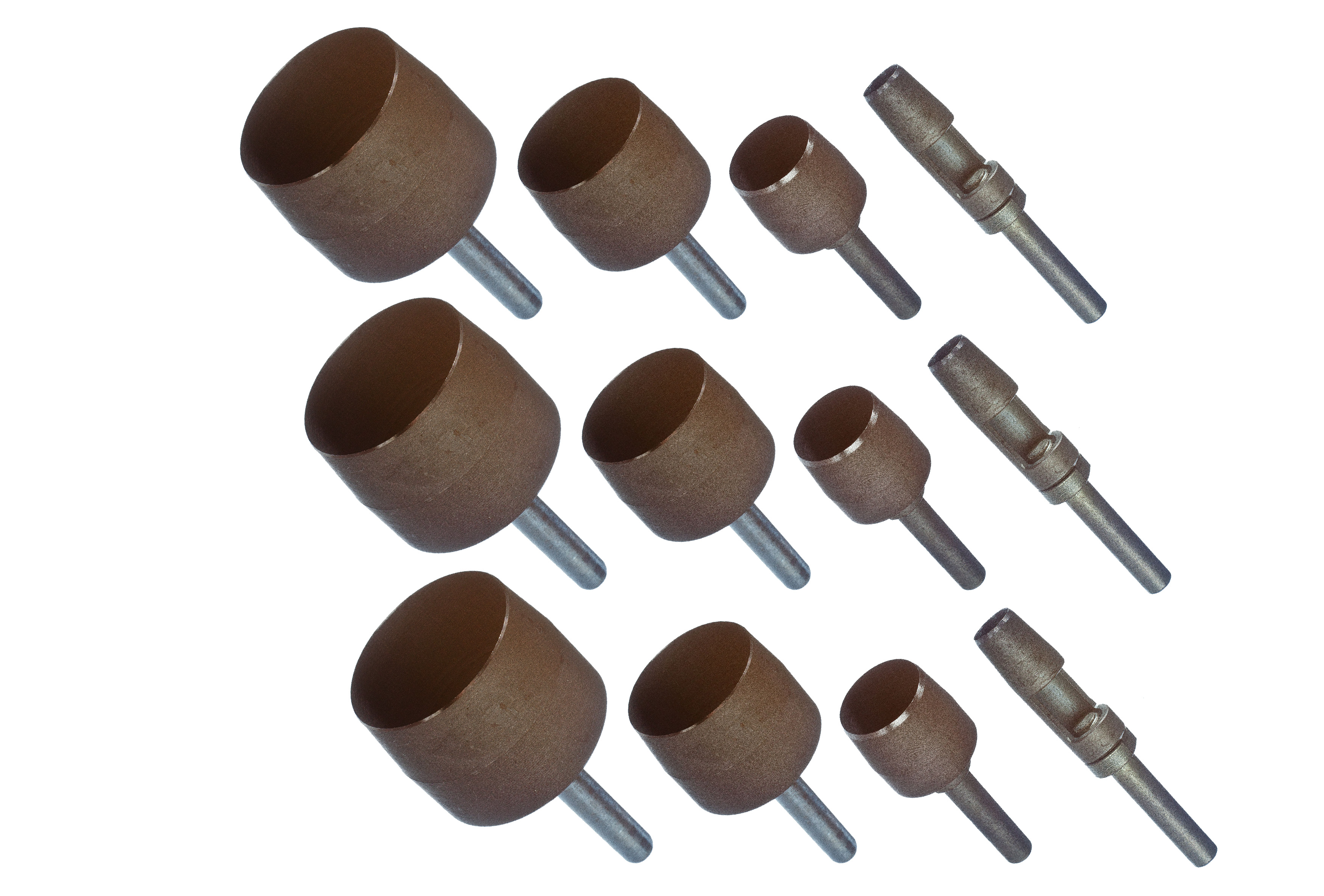 Комплект колпачковых резцов класса СТАНДАРТ (3х4 шт). Стандартные хвостовики