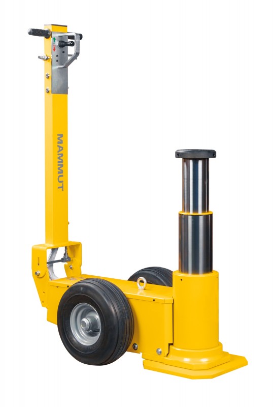 Подкатной пневмогидравлический домкрат Мамонт 80-42; г/п 80/50т.; 420-1470 мм