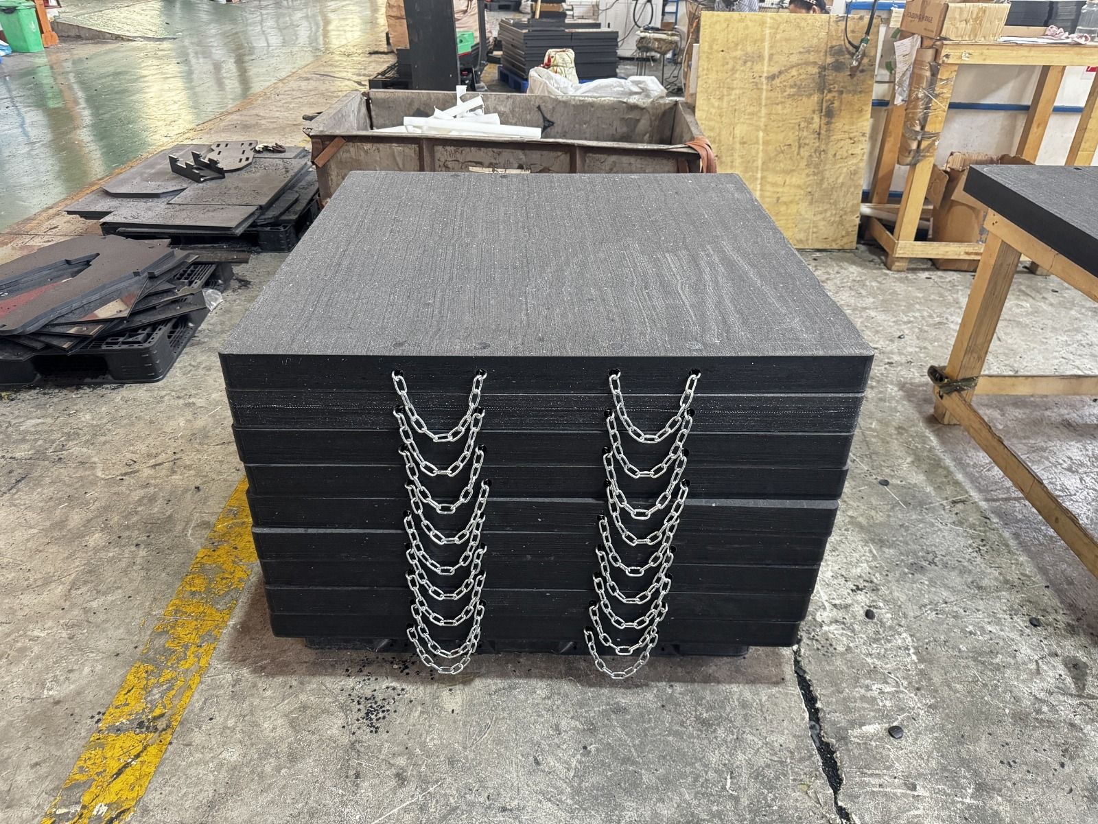 CAP-S220 Опора под аутригер, прямоугольная; г/п 220т.;2000 x 1000 x 100 мм; 196.0 кг