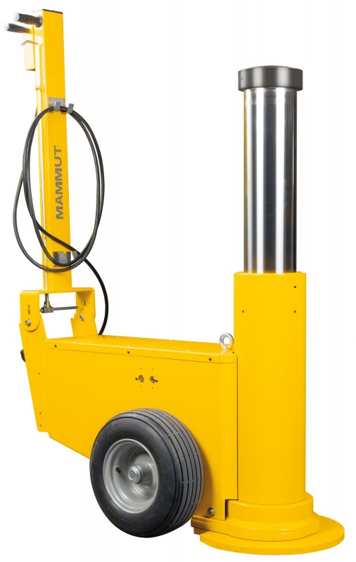 Подкатной пневмогидравлический домкрат Мамонт 150-90; г/п 150т.; 901-1755 мм