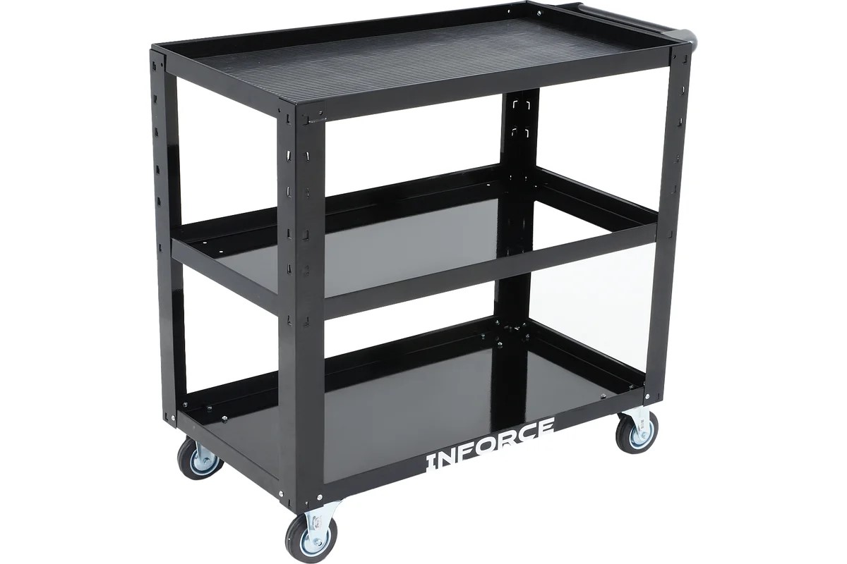 Тележка инструментальная открытая, 3 полки, 860х470х840мм