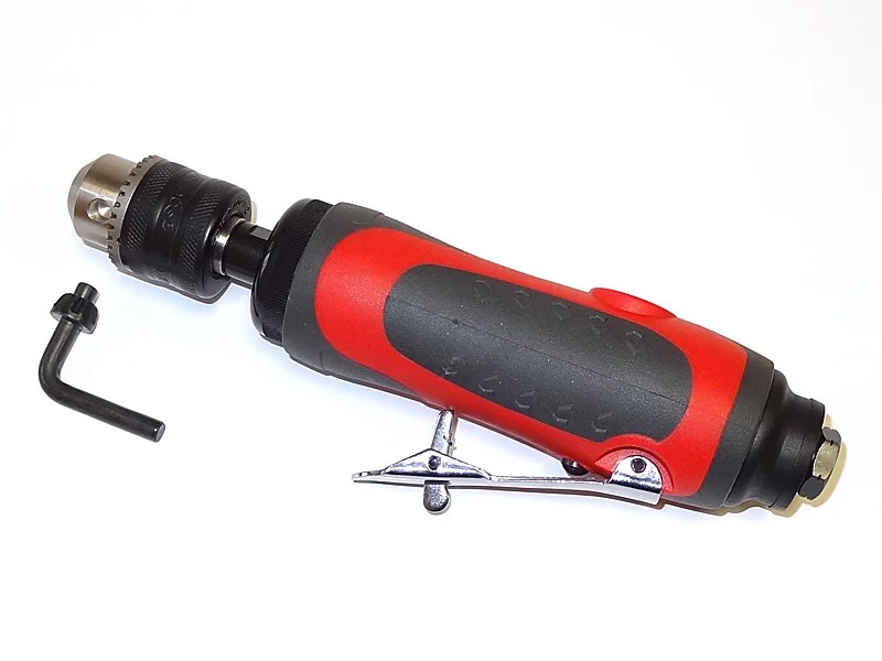 Высокооборотная пневмодрель с ключевым патроном; 20.000 об./мин; 320 л/мин; 6,2 бар; 0,87 кг;