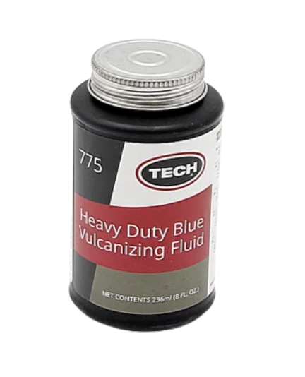 Вулканизирующая жидкость (густой синий клей) HEAVY DUTY BLUE VULCANISING FLUID, объём 236 мл., с кисточкой