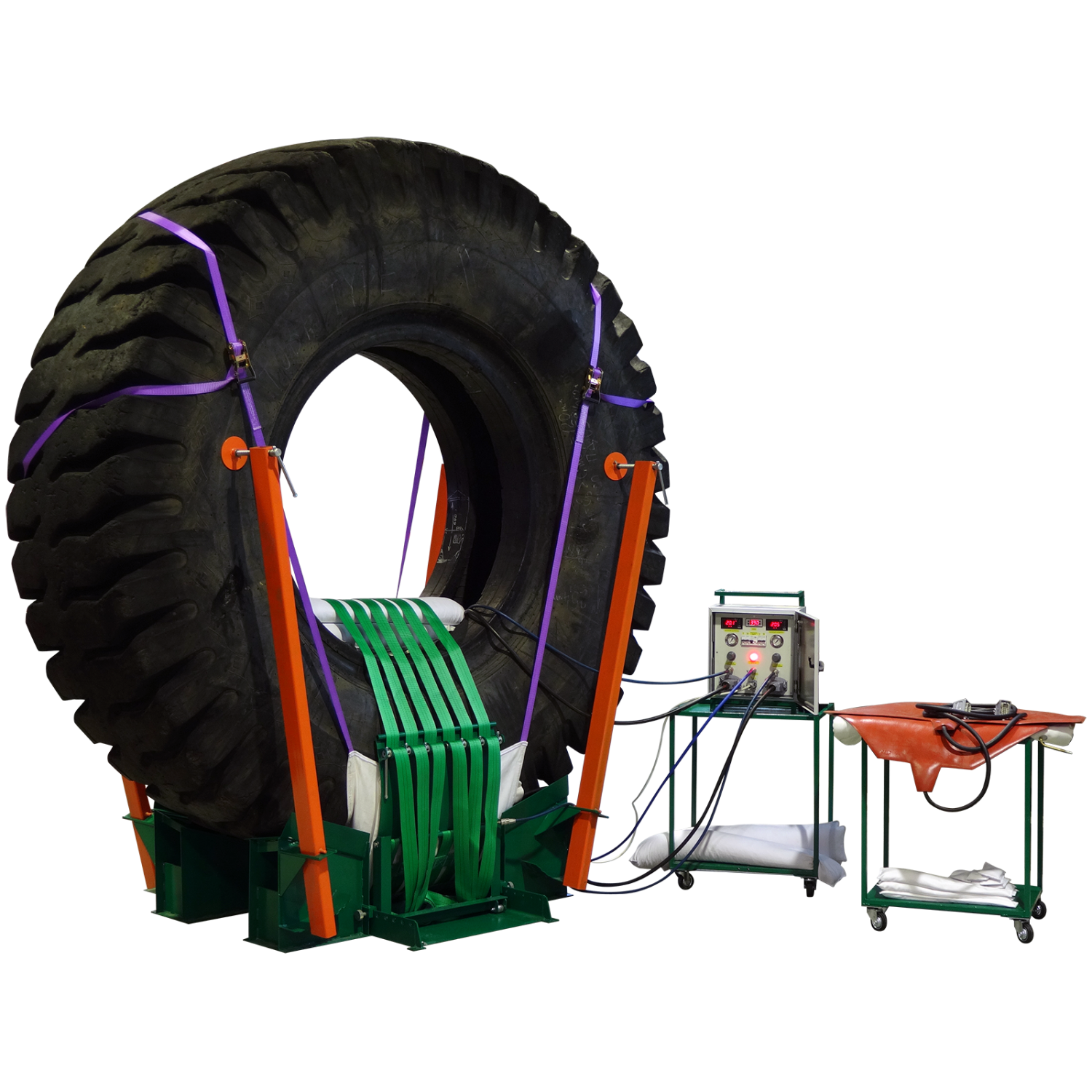 Вулканизатор Модель 57 для ремонта крупногабаритных шин диаметром от 33 до 57 дюймов методом горячей вулканизации