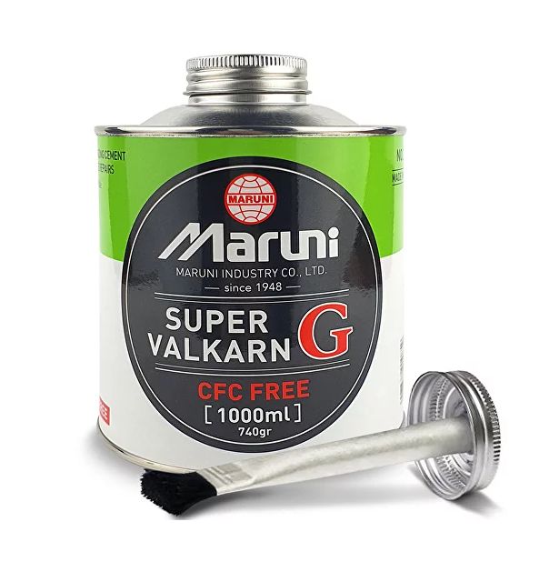 Клей для холодной вулканизации КГШ Super Valkarn G-1000,  CFC Free, 1 л., крышка с кистью