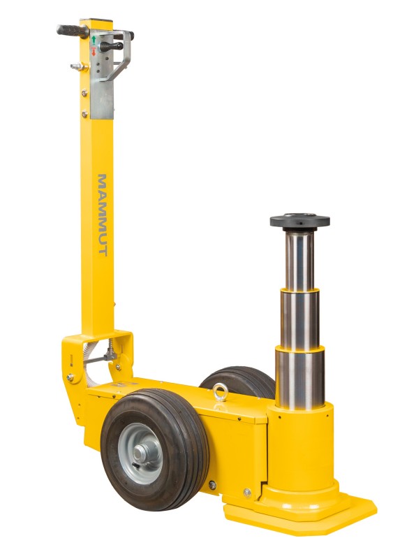 Подкатной пневмогидравлический домкрат Мамонт 80-31; г/п 80/50/25т.; 341-1159 мм