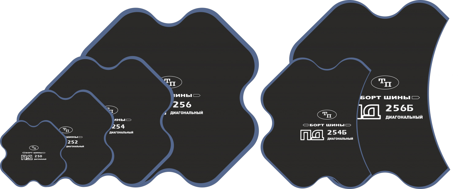 ПД 260 Пластырь диагональный (холодный), 1060х1060/ 14 сл.