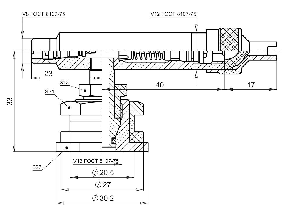Вентиль КГД 65 (3114010); 57/40 мм; 90 град.
