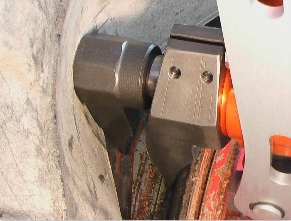 Ручной гидравлический алюминиевый отбортовыватель для демонтажа 3-х составных дисков 25"- 57"