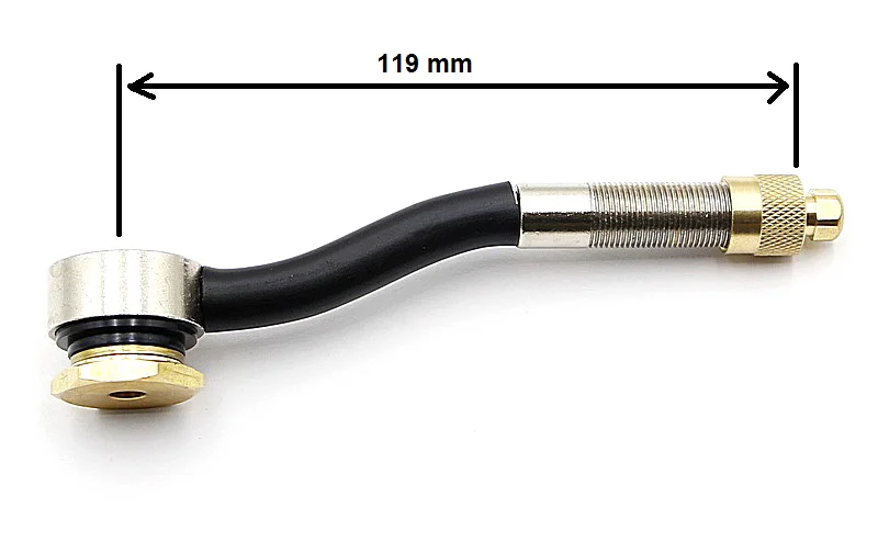 TRJ690 Вертлюжный угловой вентиль с большим отверстием для внедорожной техники (диаметр отверстия в диске 20,5 мм, длина 119 мм.)