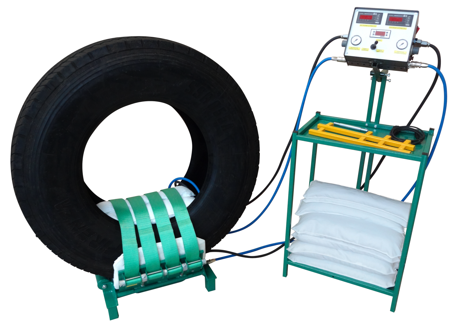 Вулканизатор "Комплекс-2". Ремонт грузовых шин 16"-25". Горячая вулканизация