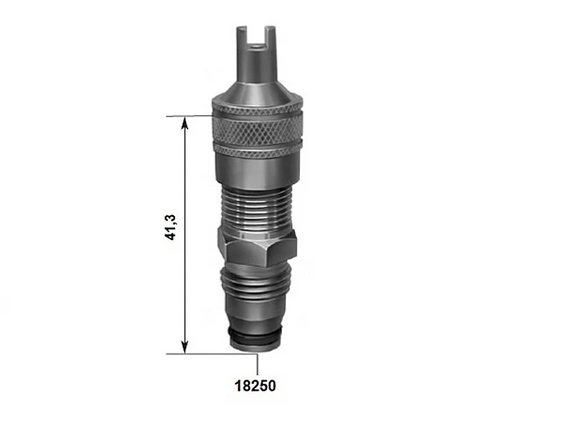Вертлюжный вентиль с большим отверстием для внедорожной техники (диаметр отверстия в диске 20,5 мм,  длина 41,3 мм) 