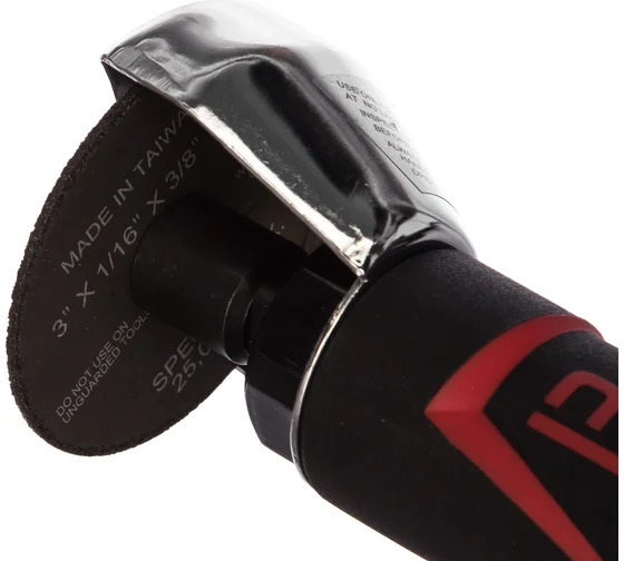 Пневматическая отрезная мини-машина; 22.000 об./мин; 141 л/мин; 6,3 бар; диаметр круга 75 мм; посадочный d 10 мм; 0,82 кг;