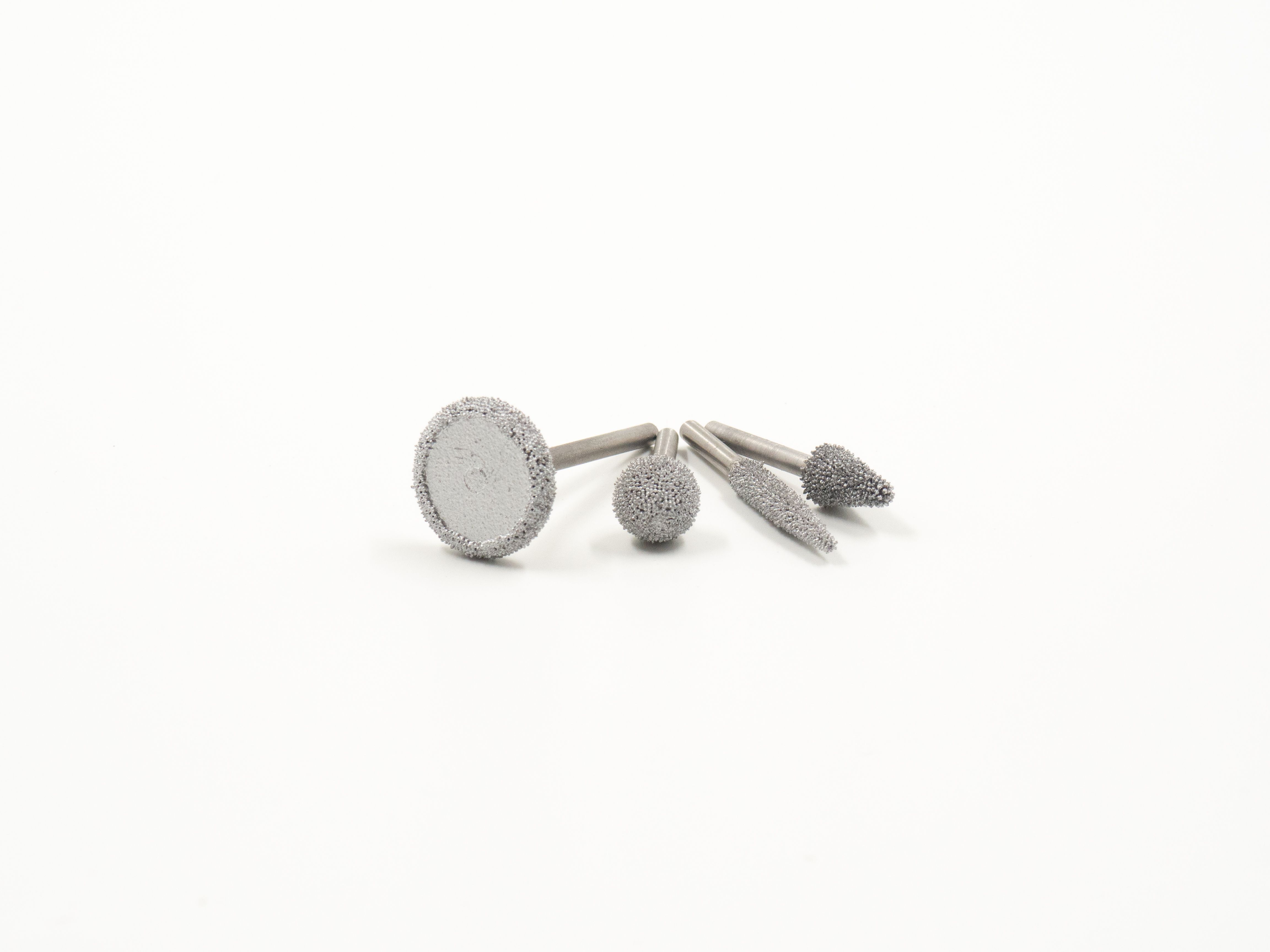 RH635 Набор абразивов для тонкой обработки (карандаш, конус, кольцо, шарик) мелкозернистые SSG 170. Стандартные хвостовики 3 мм