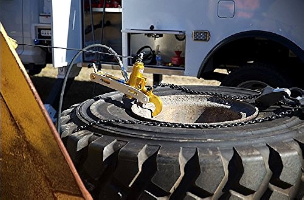 Ручной гидравлический алюминиевый отбортовыватель для демонтажа 3-х составных дисков 25"- 57"