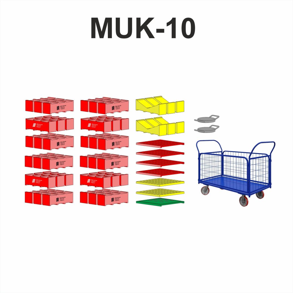 Малый универсальный набор модульных блоков для вывешивания спецтехники и оборудования