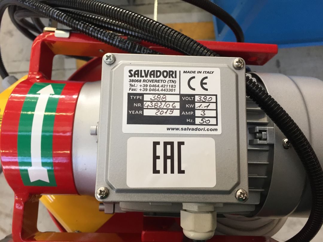 Двигатель с гибким валом 15 мм для ремонта КГШ Сальвадори