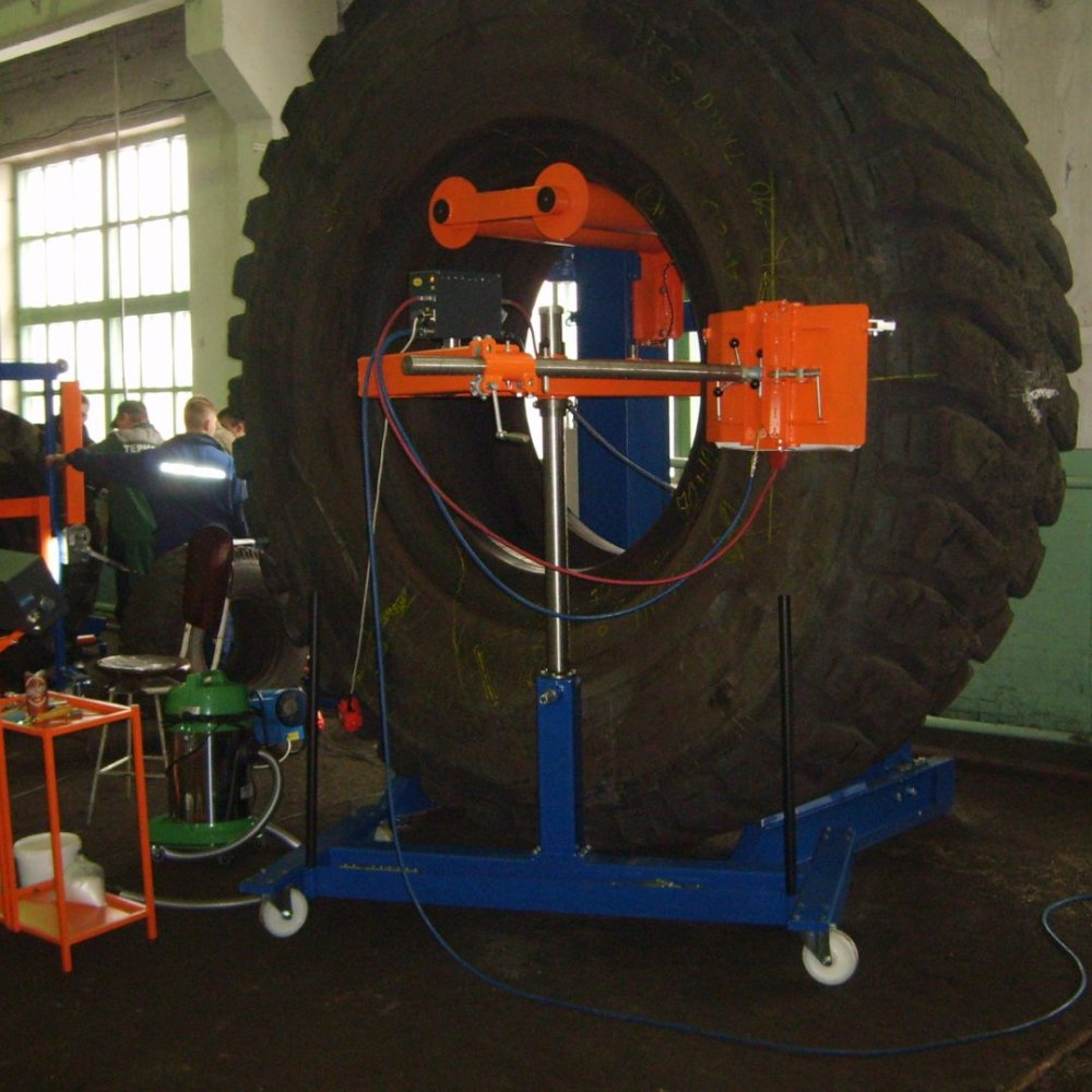 Участок ремонта КГШ 25"-57". Комплектация ЭКСПЕРТ. Производительность 15-25 шин/мес. Холодная вулканизация