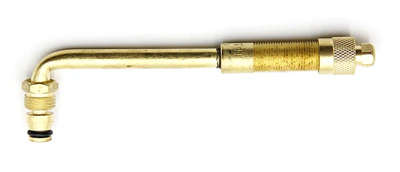 Вертлюжный угловой вентиль с большим отверстием для внедорожной техники (диаметр отверстия в диске 20,5 мм, длина 102 мм, угол 100°)