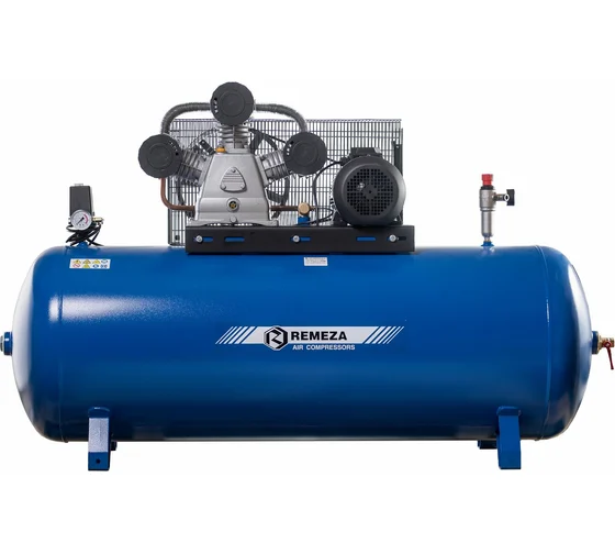 Компрессор для шиноремонтных мастерских, поршневой ременный. 380 В; 5,5 кВт; 950 л/мин.; 10 бар; ресивер 270 л.; 190 кг.  (Беларусь)