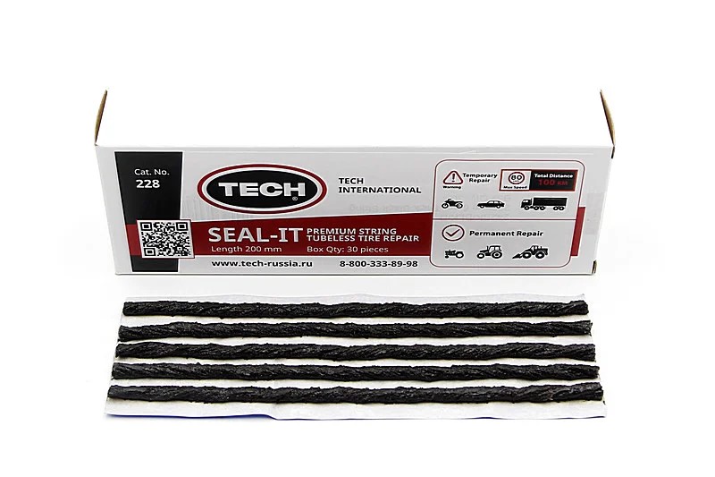 Жгуты чёрные ТОНКИЕ бутилкаучуковые длиной 200 мм (установка без клея); (уп. 30шт.)