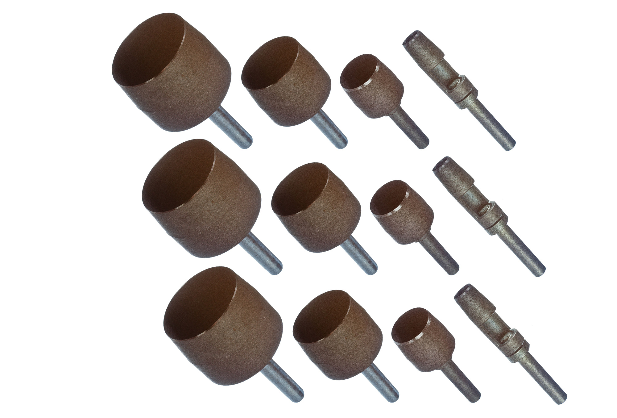 Комплект колпачковых резцов класса СТАНДАРТ (3х4 шт). Стандартные хвостовики